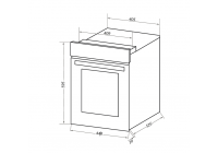 Шкаф духовой электрический MAUNFELD EOEC516B