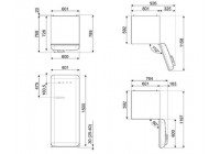 Холодильник Smeg FAB28RDBLV3