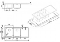 Мойка Smeg LE116D-2