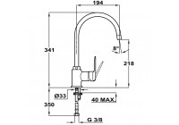 Смеситель Teka IN 995 Quartz 1/2"