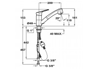 Смеситель Teka MTP 978 Anthracite