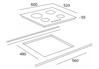 Варочная панель Teka PAC 60 4G AI AL CI WHITE