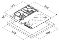 Варочная поверхность Teka TWIN IG 620 2G AI AL CI